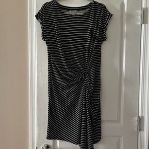 Kenneth Cole Reaction black and white striped dress